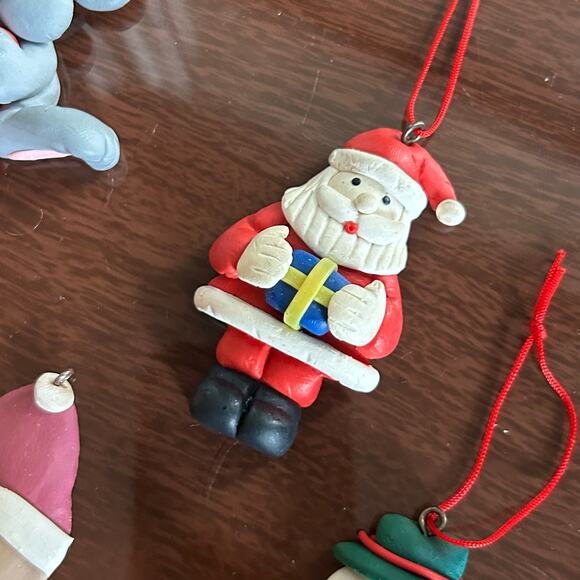 Set of 4 Vintage Christmas Ornaments – Foam/Soft Plastic - Picture 11 of 15